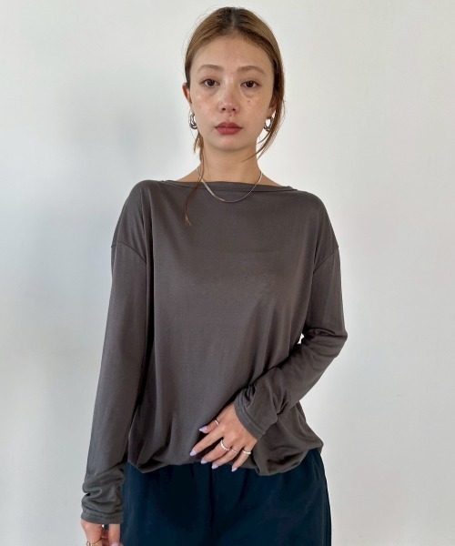 HANNE(アン)の「Vネックシアーカーディガン(カーディガン/ボレロ・レディース・イエロー/ホワイト/チャコールグレー・FREE)」の20枚目の写真