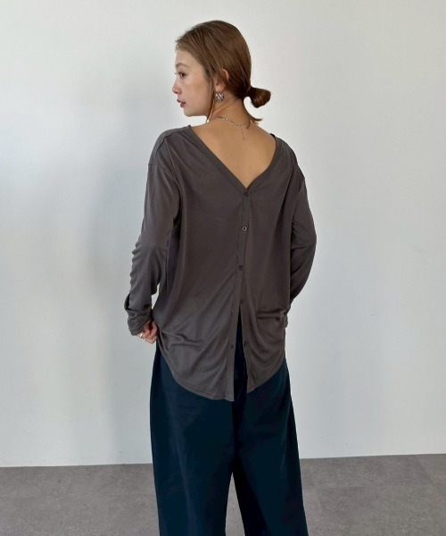 HANNE(アン)の「Vネックシアーカーディガン(カーディガン/ボレロ・レディース・イエロー/ホワイト/チャコールグレー・FREE)」の21枚目の写真