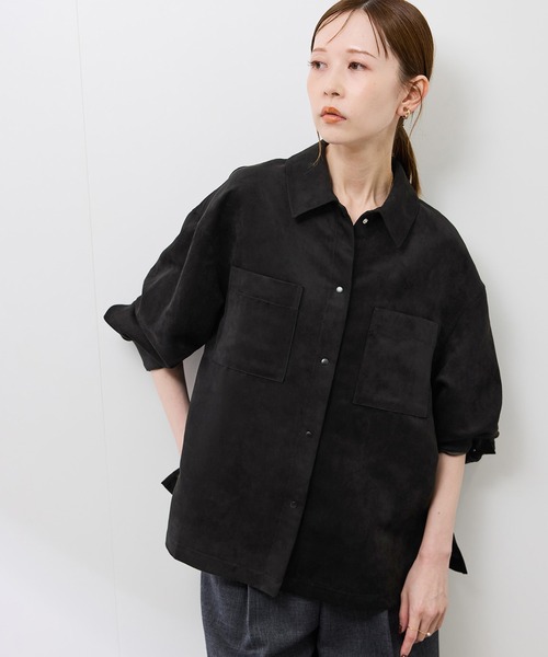 ROPE' PICNIC(ロペピクニック)の「スエードシャツ(シャツ/ブラウス・レディース・ブラウン/ベージュ系その他/スミクロ・FREE)」の2枚目の写真