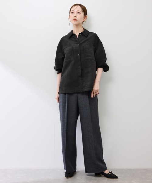 ROPE' PICNIC(ロペピクニック)の「スエードシャツ(シャツ/ブラウス・レディース・ブラウン/ベージュ系その他/スミクロ・FREE)」の6枚目の写真