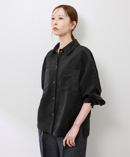 ROPE' PICNIC(ロペピクニック)の「スエードシャツ(シャツ/ブラウス・レディース・ブラウン/ベージュ系その他/スミクロ・FREE)」の8枚目の写真