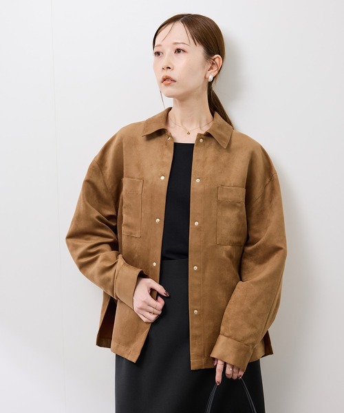 ROPE' PICNIC(ロペピクニック)の「スエードシャツ(シャツ/ブラウス・レディース・ブラウン/ベージュ系その他/スミクロ・FREE)」の13枚目の写真
