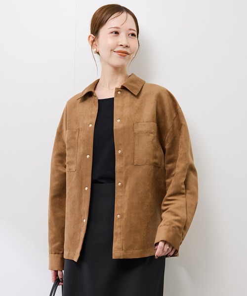 ROPE' PICNIC(ロペピクニック)の「スエードシャツ(シャツ/ブラウス・レディース・ブラウン/ベージュ系その他/スミクロ・FREE)」の14枚目の写真