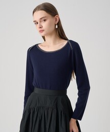 新品☆ ANAYI ウールボートネックプルオーバー/p ANAYI｜アナイのニット/セーター（ボートネック）通販 - ZOZOTOWN