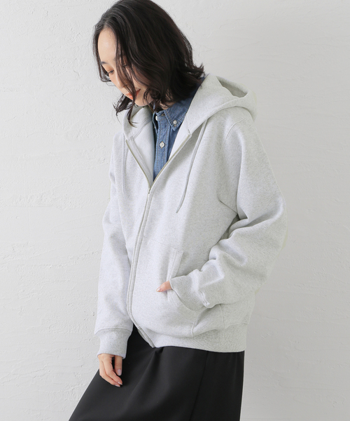 WISM（ウィズム）の「BASEMENT GEAR / ベースメントギア 15oz Garment Dye ZU Hoodie（パーカー・メンズ・ブラウン/ネイビー/ブラック/ライトグレー/ブルー/ピンク・LARGE/X-LARGE/MEDIUM）」の7枚目の写真