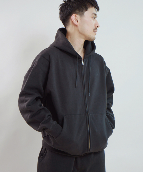 WISM（ウィズム）の「BASEMENT GEAR / ベースメントギア 15oz Garment Dye ZU Hoodie（パーカー・メンズ・ブラウン/ネイビー/ブラック/ライトグレー/ブルー/ピンク・LARGE/X-LARGE/MEDIUM）」の9枚目の写真