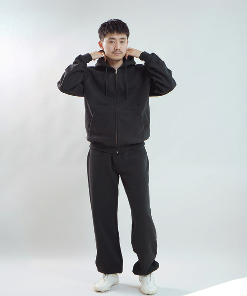 WISM（ウィズム）の「BASEMENT GEAR / ベースメントギア 15oz Garment Dye ZU Hoodie（パーカー・メンズ・ブラウン/ネイビー/ブラック/ライトグレー/ブルー/ピンク・LARGE/X-LARGE/MEDIUM）」の13枚目の写真