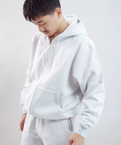 WISM（ウィズム）の「BASEMENT GEAR / ベースメントギア 15oz Garment Dye ZU Hoodie（パーカー・メンズ・ブラウン/ネイビー/ブラック/ライトグレー/ブルー/ピンク・LARGE/X-LARGE/MEDIUM）」の16枚目の写真