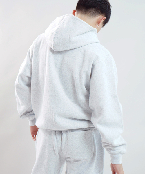 WISM（ウィズム）の「BASEMENT GEAR / ベースメントギア 15oz Garment Dye ZU Hoodie（パーカー・メンズ・ブラウン/ネイビー/ブラック/ライトグレー/ブルー/ピンク・LARGE/X-LARGE/MEDIUM）」の17枚目の写真