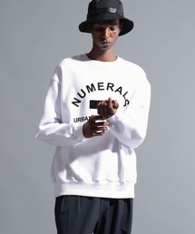 [NUMERALS]ヘビー裏毛ロゴスウェット