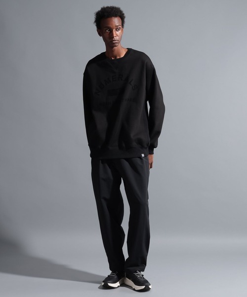 NUMERALS（ヌメラルズ）の「[NUMERALS]ヘビー裏毛ロゴスウェット（スウェット・メンズ・ブラック/カーキ/オフホワイト・MEDIUM/LARGE）」の7枚目の写真
