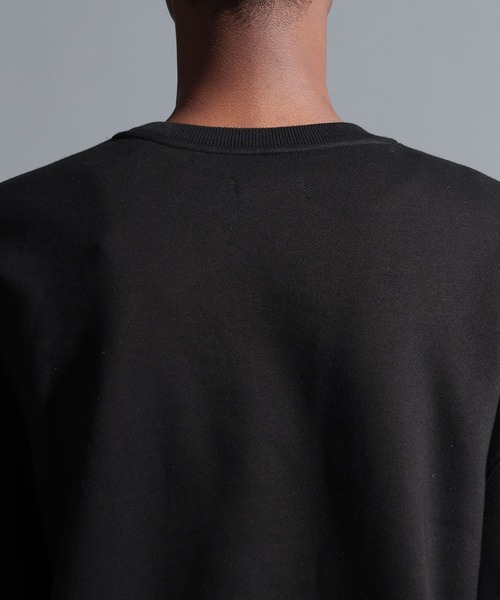 NUMERALS（ヌメラルズ）の「[NUMERALS]ヘビー裏毛ロゴスウェット（スウェット・メンズ・ブラック/カーキ/オフホワイト・MEDIUM/LARGE）」の19枚目の写真