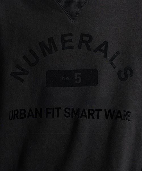 NUMERALS（ヌメラルズ）の「[NUMERALS]ヘビー裏毛ロゴスウェット（スウェット・メンズ・ブラック/カーキ/オフホワイト・MEDIUM/LARGE）」の21枚目の写真