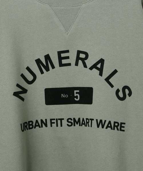 NUMERALS（ヌメラルズ）の「[NUMERALS]ヘビー裏毛ロゴスウェット（スウェット・メンズ・ブラック/カーキ/オフホワイト・MEDIUM/LARGE）」の22枚目の写真