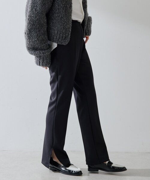 Whim Gazette（ウィムガゼット）の「ジャージーパンツ（その他パンツ・レディース・ブラック/グレイッシュベージュ・36/38）」の17枚目の写真