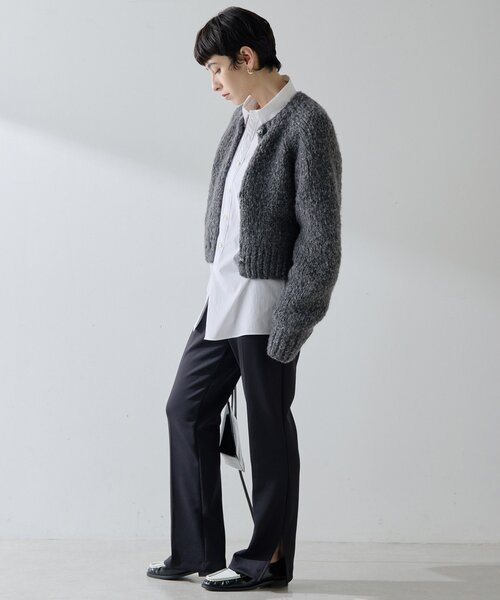 Whim Gazette（ウィムガゼット）の「ジャージーパンツ（その他パンツ・レディース・ブラック/グレイッシュベージュ・36/38）」の12枚目の写真