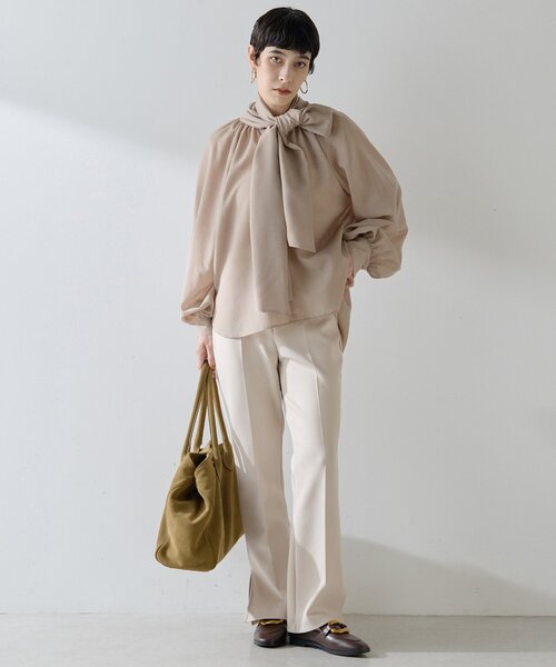 Whim Gazette（ウィムガゼット）の「ジャージーパンツ（その他パンツ・レディース・ブラック/グレイッシュベージュ・36/38）」の8枚目の写真