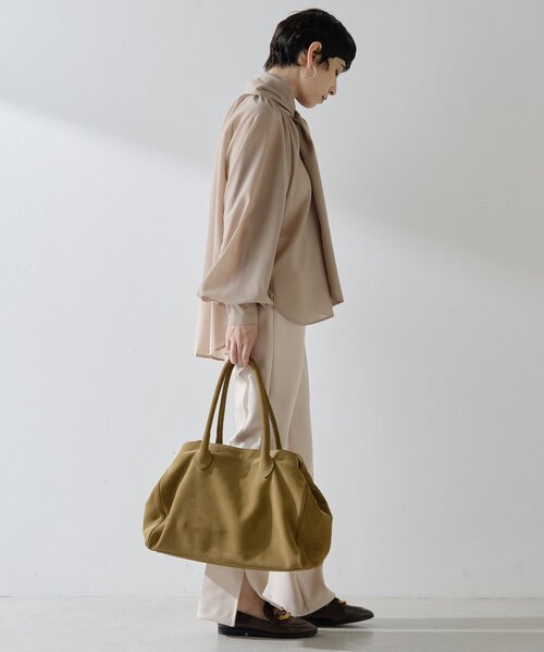 Whim Gazette（ウィムガゼット）の「ジャージーパンツ（その他パンツ・レディース・ブラック/グレイッシュベージュ・36/38）」の7枚目の写真