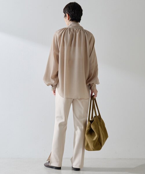 Whim Gazette（ウィムガゼット）の「ジャージーパンツ（その他パンツ・レディース・ブラック/グレイッシュベージュ・36/38）」の6枚目の写真