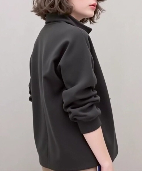 cammie(キャミー)の「スタンドカラーボタンデザインプルオーバー(ニット/セーター・レディース・ブラック/ブラウン/オフホワイト・L/M)」の5枚目の写真