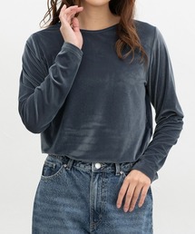 FREY 今期完売品　ダブルベロアトップス　ネイビー DOUBLE VELOUR TOP/Navy | FREY