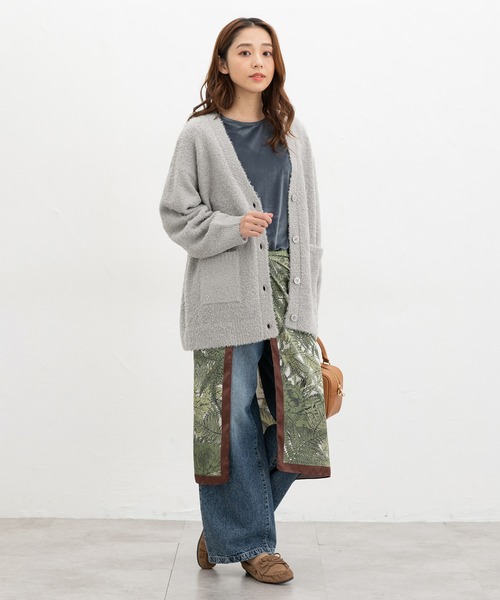 Honeys（ハニーズ）の「ベロアトップス（Tシャツ/カットソー・レディース・ブルー/グレイッシュベージュ/スモークピンク/スミクロ/モカ・L/LL/M/S）」の8枚目の写真