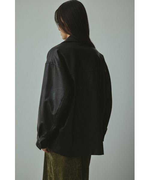 セール】【大人気】フェイクレザージャケット 秋服/冬服（ライダース