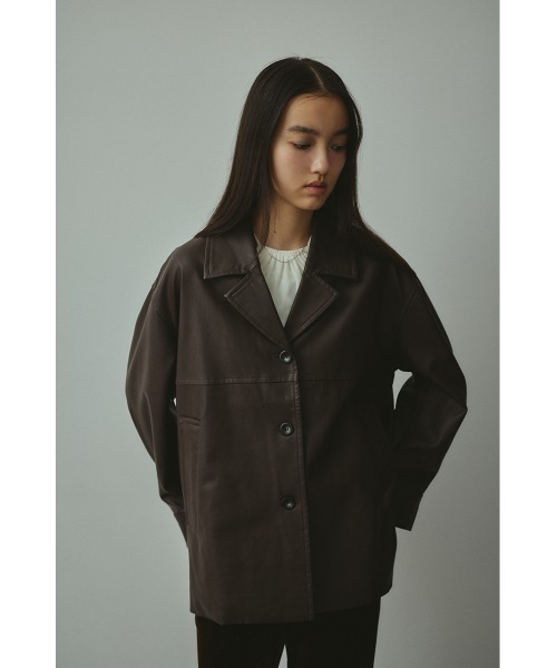 フェイクレザージャケット 秋服（テーラードジャケット