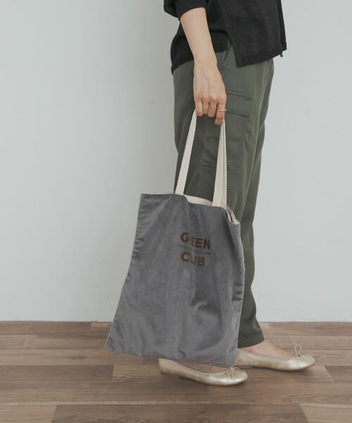 beej(ビージ)の「『別注』beej×DOORS ベロアトート(トートバッグ・レディース・バーガンディー/グレー・ONE)」の4枚目の写真