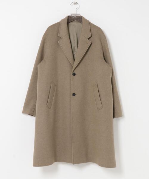 URBAN RESEARCH（アーバンリサーチ）の「WOOL OVER CHESTER COAT（チェスターコート・メンズ・ホワイト系その他/ベージュ系その他/ブラック/チャコールグレー・SMALL/LARGE/MEDIUM）」の5枚目の写真