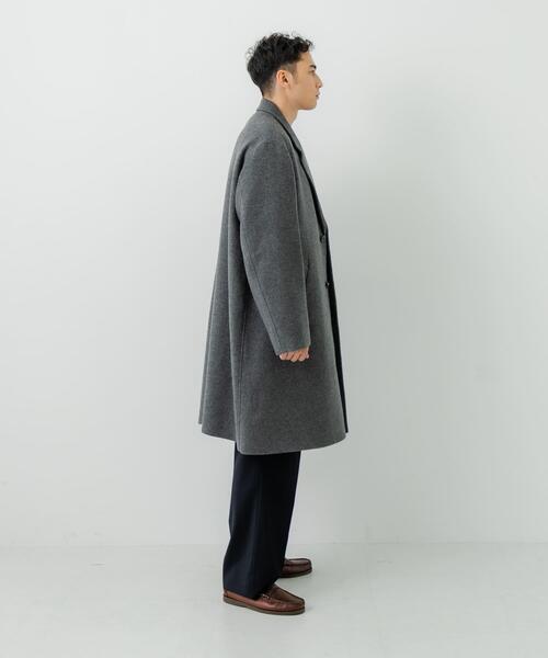 URBAN RESEARCH（アーバンリサーチ）の「WOOL OVER CHESTER COAT（チェスターコート・メンズ・ホワイト系その他/ベージュ系その他/ブラック/チャコールグレー・SMALL/LARGE/MEDIUM）」の16枚目の写真