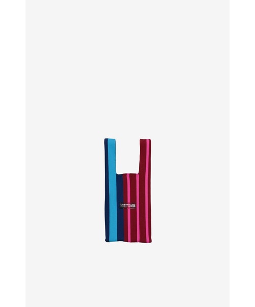 LASTFRAME（ラストフレーム）の「RANDOM STRIPE MARKET BAG SMALL（ショルダーバッグ・レディース・ブルー系その他/レッド系その他・SMALL）」の7枚目の写真