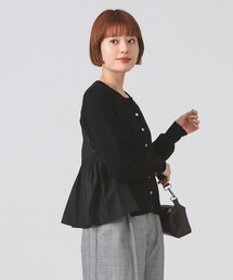 Ray BEAMS | 異素材 キリカエ カーディガン(カーディガン/ボレロ)