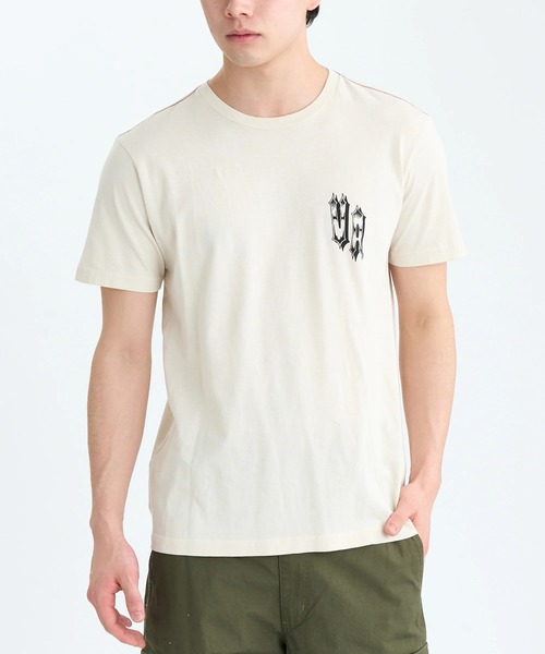 RVCA(ルーカ)の「RVCA メンズ BENJ ALL SEEING SS Tシャツ 【2025年秋冬モデル】/ルーカバックプリント半袖Tシャツ(Tシャツ/カットソー・メンズ・オフホワイト/ブラック系その他・LARGE/SMALL/MEDIUM/X-LARGE)」の10枚目の写真