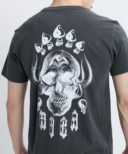 RVCA(ルーカ)の「RVCA メンズ BENJ ALL SEEING SS Tシャツ 【2025年秋冬モデル】/ルーカバックプリント半袖Tシャツ(Tシャツ/カットソー・メンズ・オフホワイト/ブラック系その他・LARGE/SMALL/MEDIUM/X-LARGE)」の3枚目の写真