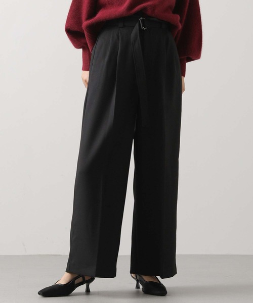 Gready Brilliant(グレディブリリアン)の「LUハイウエストセミワイド(その他パンツ・レディース・ブラック/モカ・36/38)」の2枚目の写真