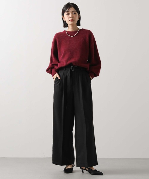 Gready Brilliant(グレディブリリアン)の「LUハイウエストセミワイド(その他パンツ・レディース・ブラック/モカ・36/38)」の3枚目の写真