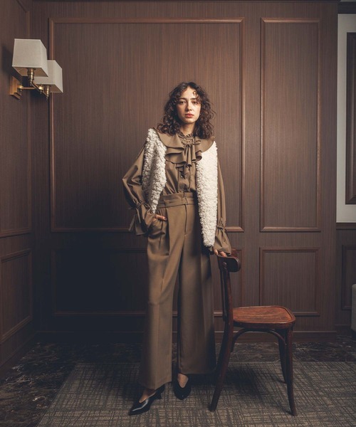 Gready Brilliant(グレディブリリアン)の「LUハイウエストセミワイド(その他パンツ・レディース・ブラック/モカ・36/38)」の22枚目の写真