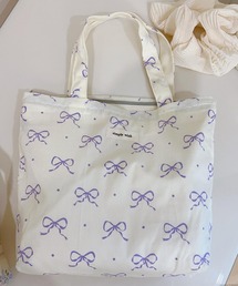 ランチバッグ」に該当するトートバッグ（リボン）ファッション通販