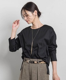 【WEB限定】汗じみ防止スムースロングTシャツ ≪洗える/接触冷感≫