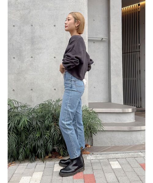 Ungrid(アングリッド)の「【WEB限定】ストレッチテーパードデニム(デニムパンツ・レディース・ブルー・25inch/24inch/26inch)」の8枚目の写真