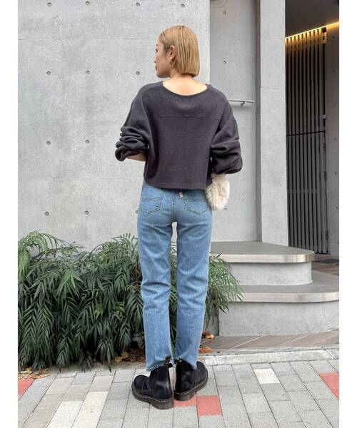 Ungrid(アングリッド)の「【WEB限定】ストレッチテーパードデニム(デニムパンツ・レディース・ブルー・25inch/24inch/26inch)」の7枚目の写真