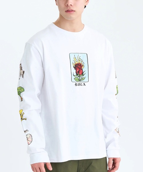 RVCA(ルーカ)の「RVCA KSL LS(Tシャツ/カットソー・メンズ・ホワイト・M/L)」の2枚目の写真