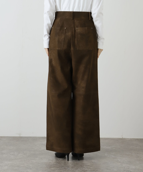 Uhr（ウーア）の「【Uhr/ウーア】 Fake Suede Pants：パンツ（スラックス・レディース・ブラウン・36）」の11枚目の写真