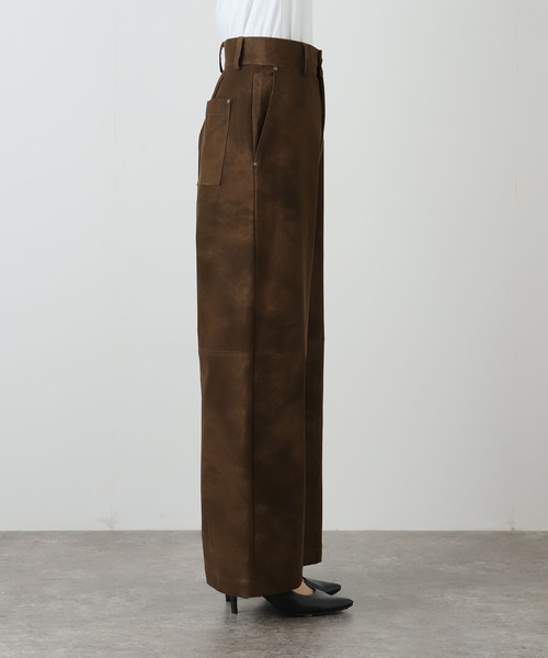 Uhr（ウーア）の「【Uhr/ウーア】 Fake Suede Pants：パンツ（スラックス・レディース・ブラウン・36）」の15枚目の写真