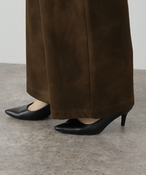 Uhr（ウーア）の「【Uhr/ウーア】 Fake Suede Pants：パンツ（スラックス・レディース・ブラウン・36）」の8枚目の写真