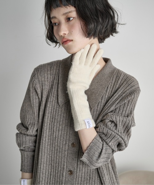 THE YOn(ザヨン)の「フィンガーホールロングカフグローブ(手袋・レディース・グレー/アイボリー/イエロー/ミント・FREE)」の16枚目の写真