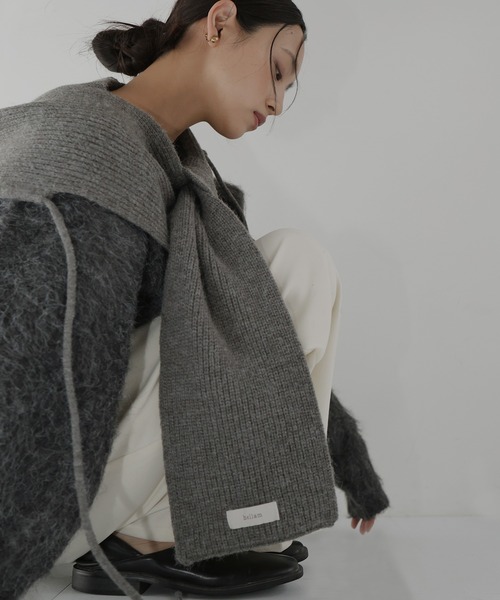 バラクラバ風フードニットマフラー（イヤーマフ）｜hellam（へラム）の