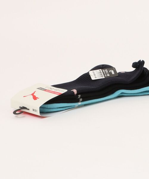 PUMA(プーマ)の「PUMA プーマ ショートソックス 消臭加工 ブランド ロゴ ワンポイントフリル 靴下 3足セット 23cm 24cm 25cm(ソックス/靴下・レディース・マルチ・23-25cm)」の10枚目の写真