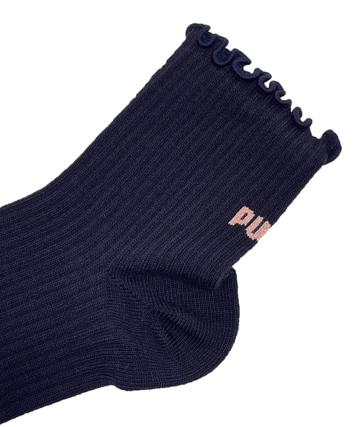 PUMA(プーマ)の「PUMA プーマ ショートソックス 消臭加工 ブランド ロゴ ワンポイントフリル 靴下 3足セット 23cm 24cm 25cm(ソックス/靴下・レディース・マルチ・23-25cm)」の7枚目の写真